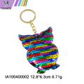 Rainbow Sequin star Key chain